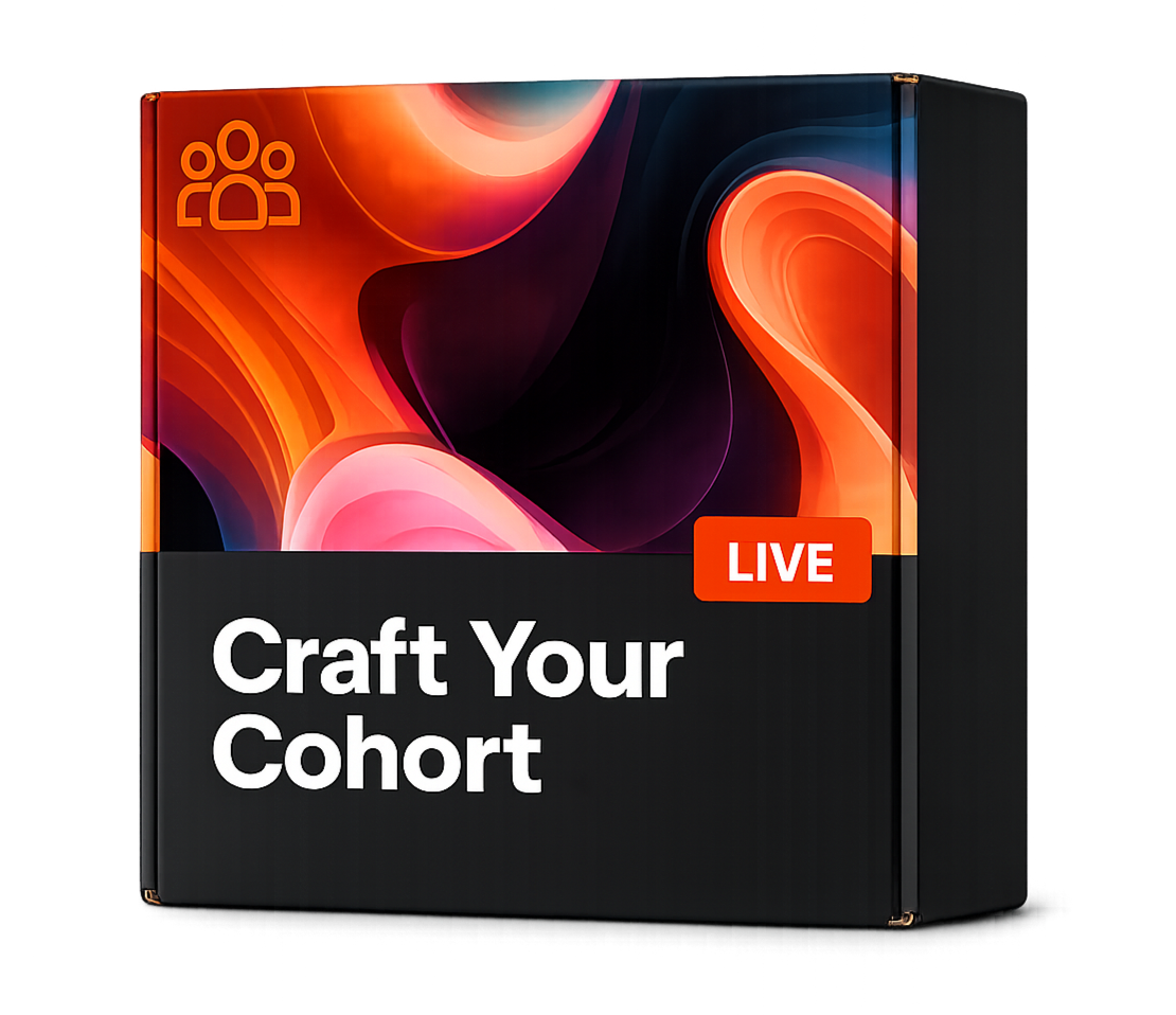 Craft Your Cohort Course bundle visual for Write Grow Sell